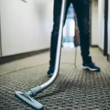 Professional cleaners are seen at work. Corporate Clean offers Corporate Office Cleaning in Peoria IL